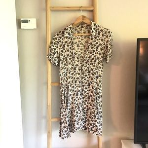Free People Floral mini dress
